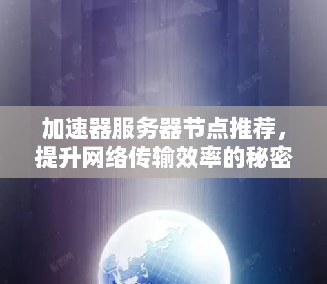 加速器服务器节点推荐,提升网络传输效率的秘密武器 加速器服务器节点推荐,提升网络传输效率的秘密武器