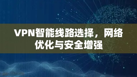 VPN智能线路选择,网络优化与安全增强 VPN智能线路选择,网络优化与安全增强
