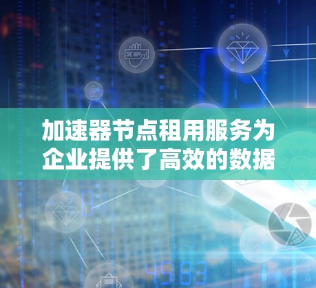 加速器节点租用服务为企业提供了高效的数据传输解决方案，适用于多种场景。以下是对这一服务的详细分析和总结