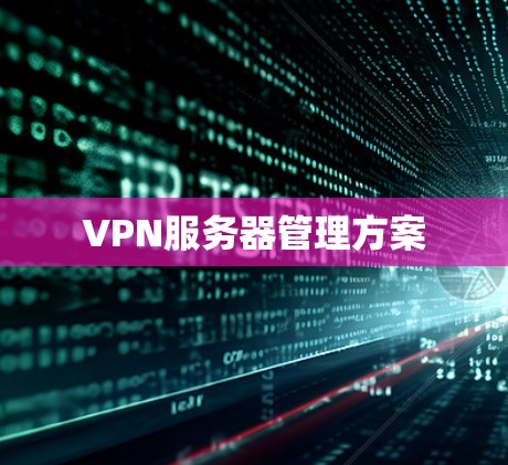 VPN服务器管理方案