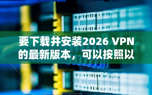 要下载并安装2026 VPN的最新版本,可以按照以下步骤操作 要下载并安装2026 VPN的最新版本,可以按照以下步骤操作